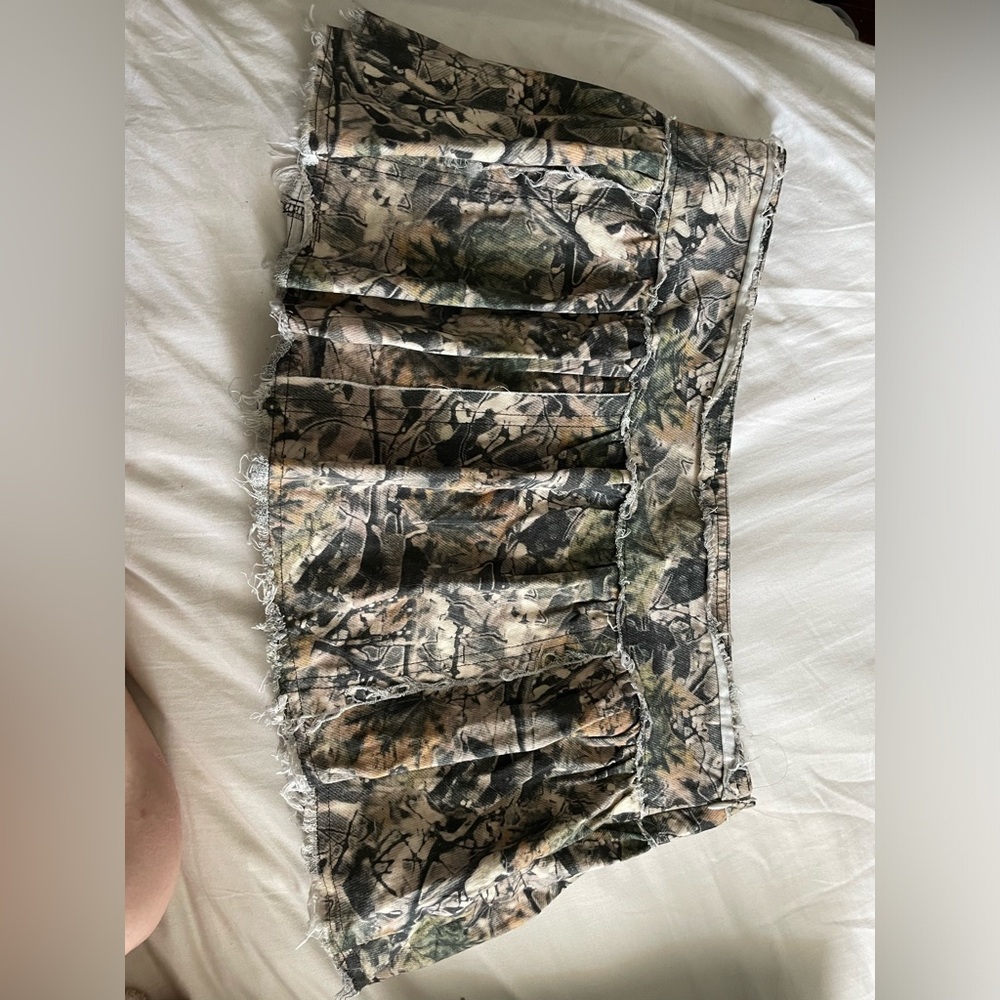 La Hearts Forest Camo Mini Skirt